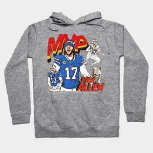 Josh Allen Mvp Nfl Comic Vintage Hoodie